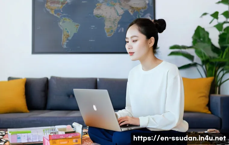 남수단에서 한국 제품 구매 - **"K-Culture Dreamer's Digital Quest"**
    A young woman in her mid-20s, with a warm, determined ex...